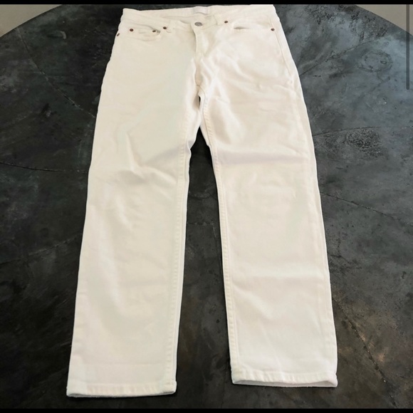 Acne Row Cropped White Jeans - Picture 2 of 5